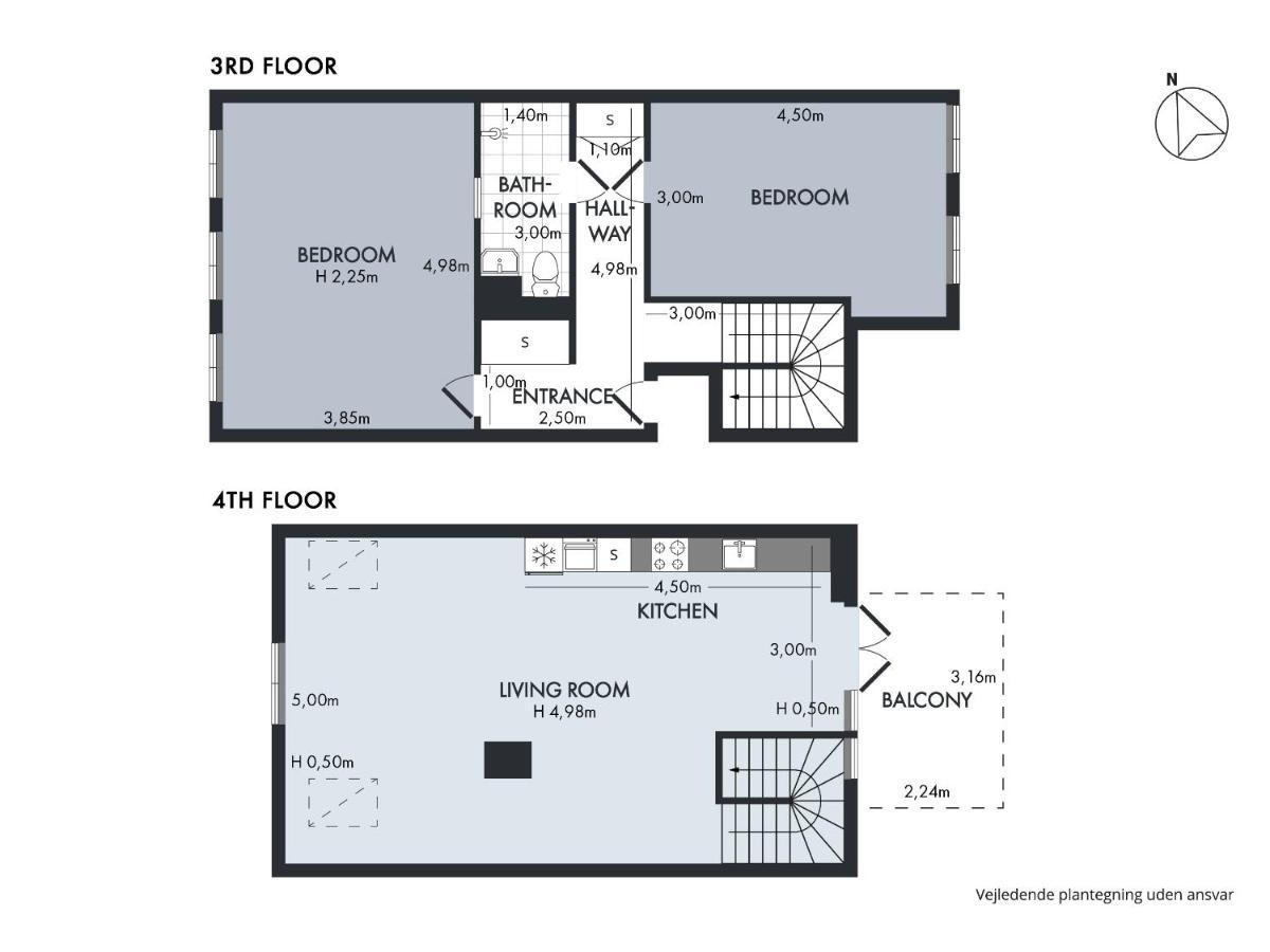 Sanders Main - Endearing Two-Bedroom Duplex Apartment With A Balcony Next To Magical Nyhavn Copenhagen Exterior photo